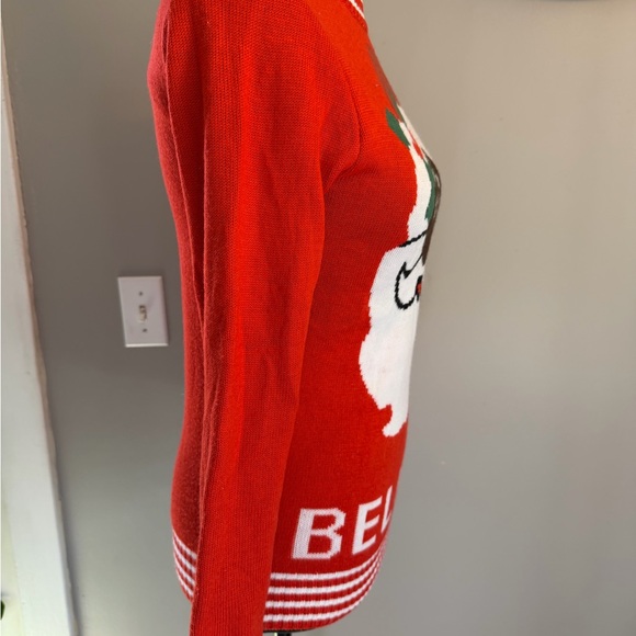 Tipsy Elves Red Believe Santa Sweater - Picture 5 of 6